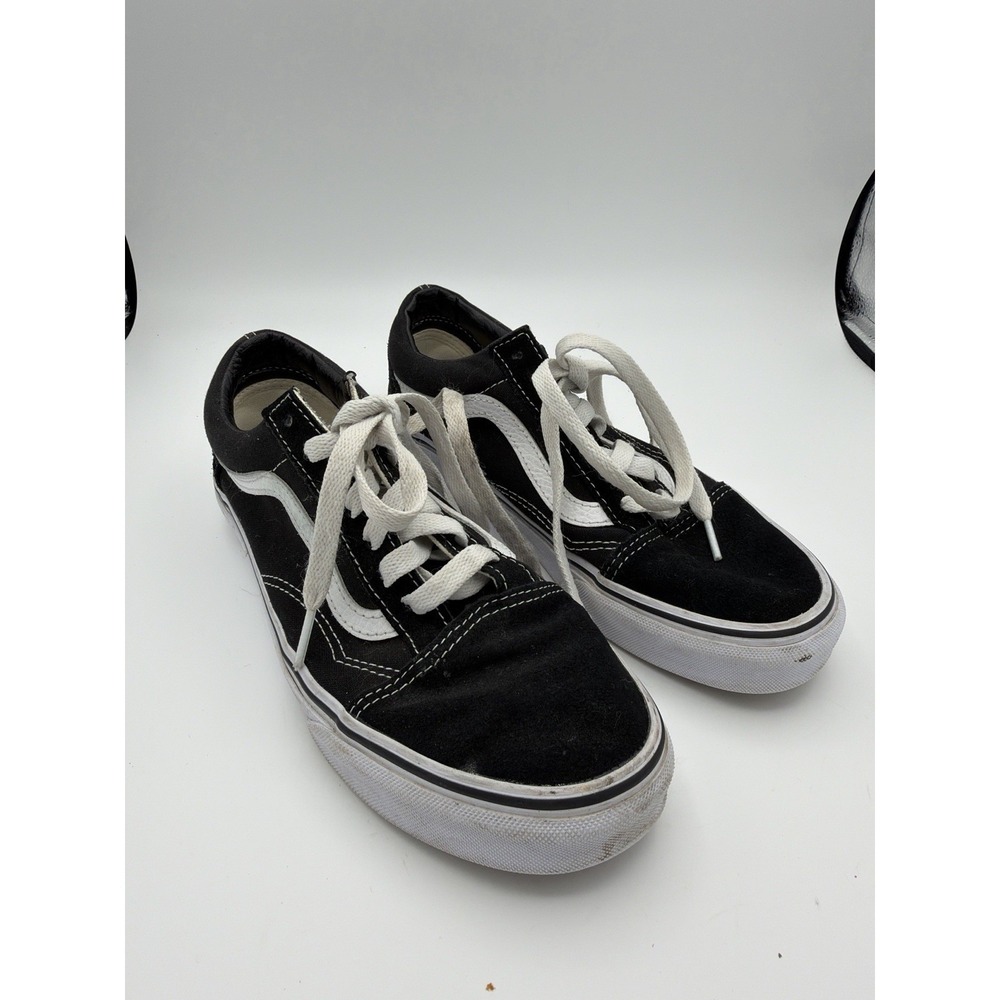 Vans Old Skool Black White Shoes Mens 5.5 Womens 7 Classic Skate.   ‎    1680